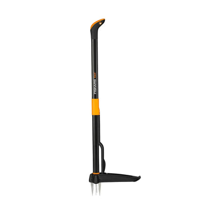 Fiskars Xact Garden Weed Puller – Stainless Steel & Plastic, 1m Length